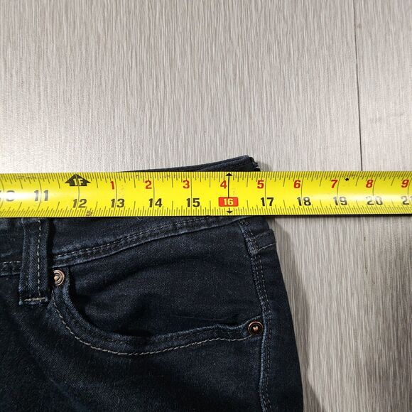 Levis Strauss Jeans Juniors 15M Bold Curve Skinny Low Rise Denim Blue Dark Wash - Picture 12 of 14